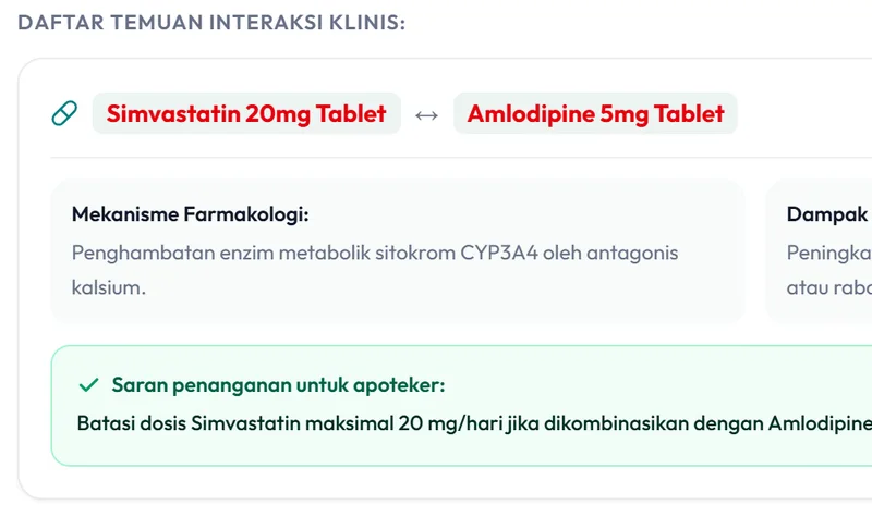 Tampilan Cek Klinis AI di aplikasi Farmione